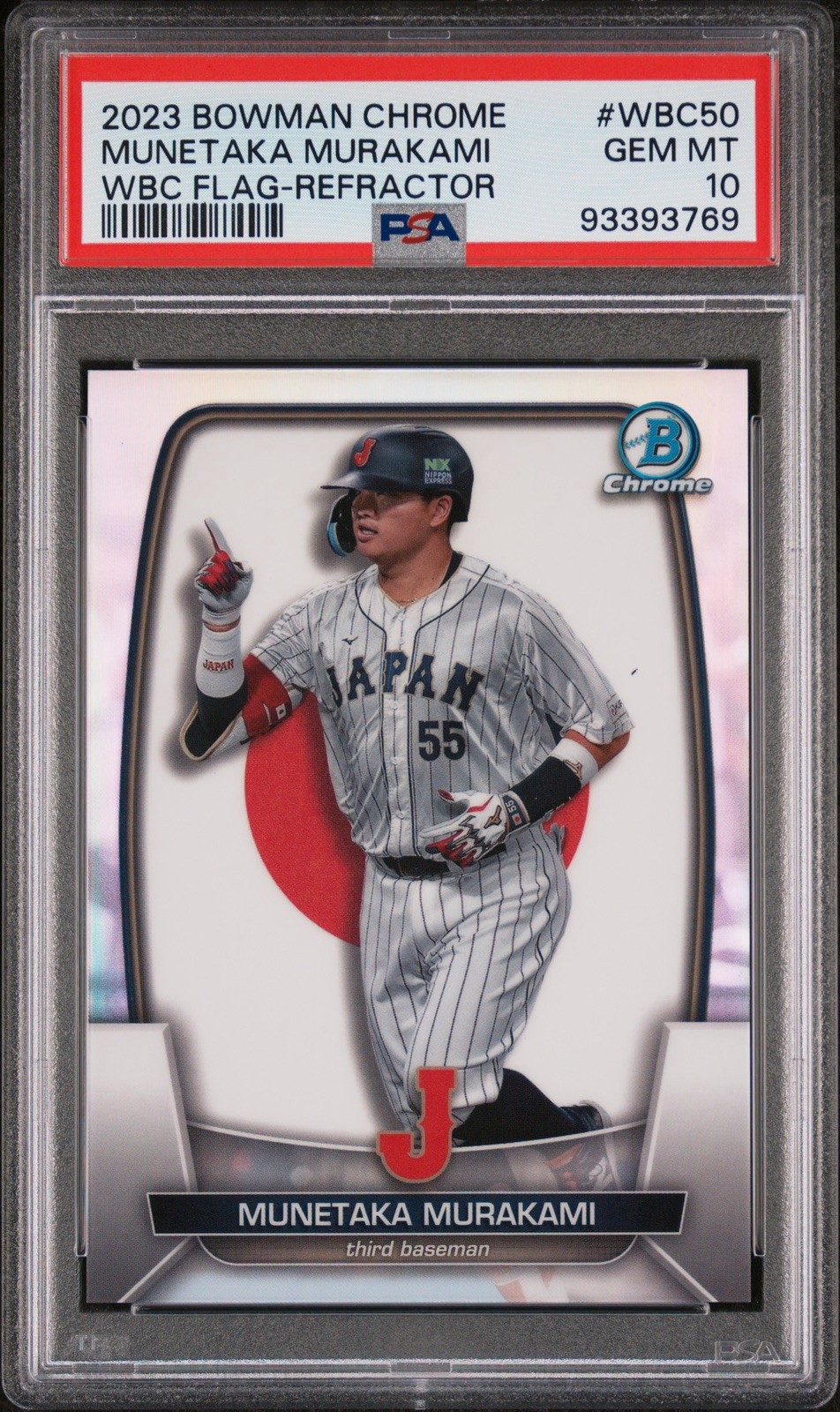 2023 Bowman Chrome Munetaka Murakami /499 WBC Refractor PSA 10 White Sox 💎🔥
