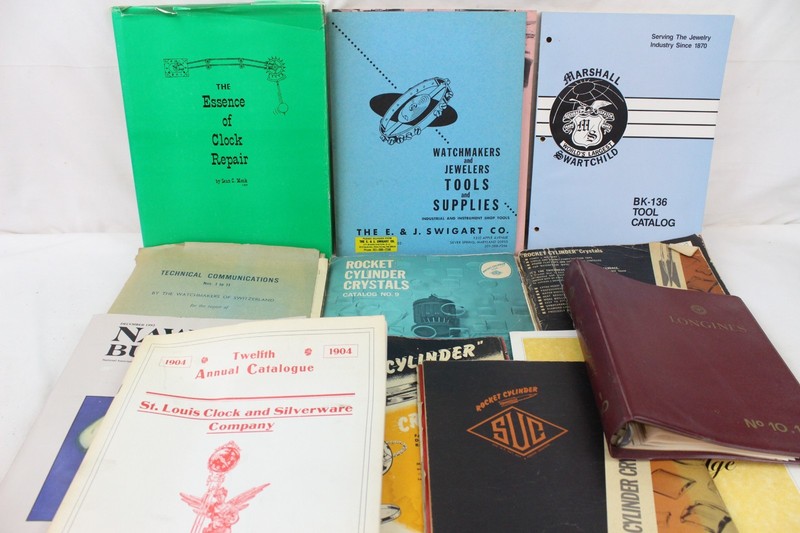 Vintage Watch Clock Manual Lot Watchmakers Repair Book Longines Suc Mantle Rare