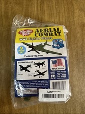 TimMee Processed Plastic OD Green WW2 Fighter Ace Planes Tim Mee Army Men Set