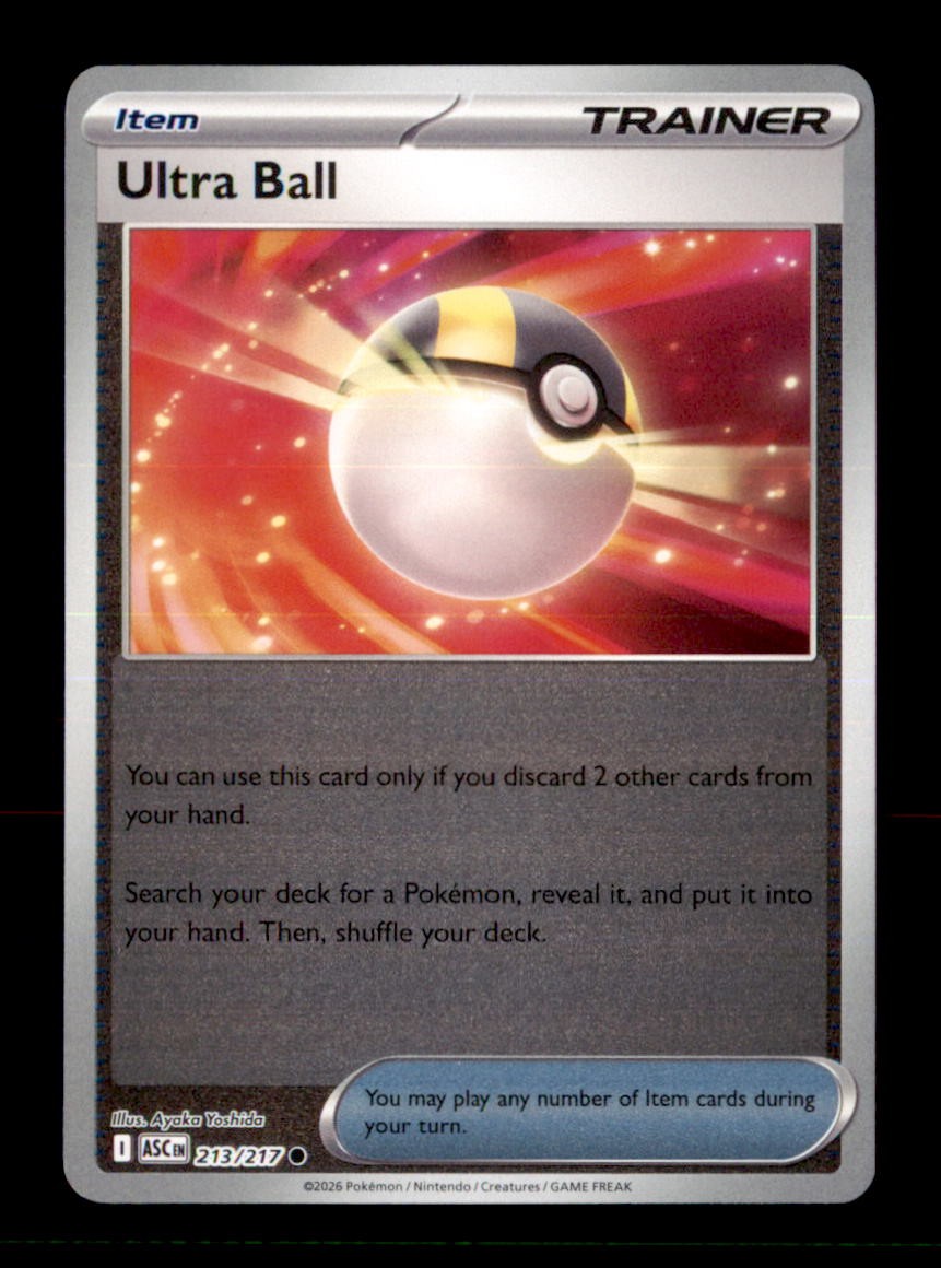 Ultra Ball 213/217 Common Ascended Heroes Pokemon Near Mint