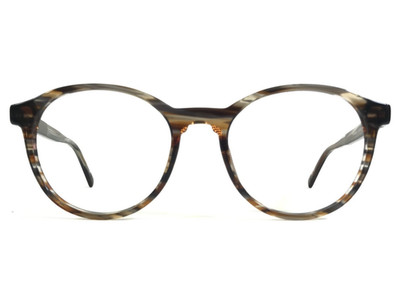Penguin Eyeglasses Frames THE SPEAKER KP Kelp Brown Horn Round 51-20-145