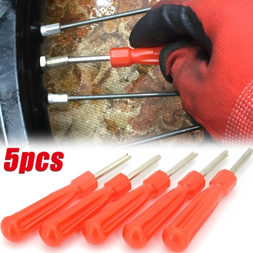 5pcs Car Truck Bike Tire Screwdriver Valve Stem Core Remover Repair Install Tool - Image 2 of 4