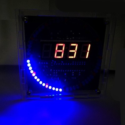 DIY drehbare LED Uhr Kit mit Touch Controls und Temperaturanzeigefunktion