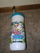 XL 90’s Retro USA  32 oz Mug Whirley Drink Miami Subs Grill Trinkbecher Straw