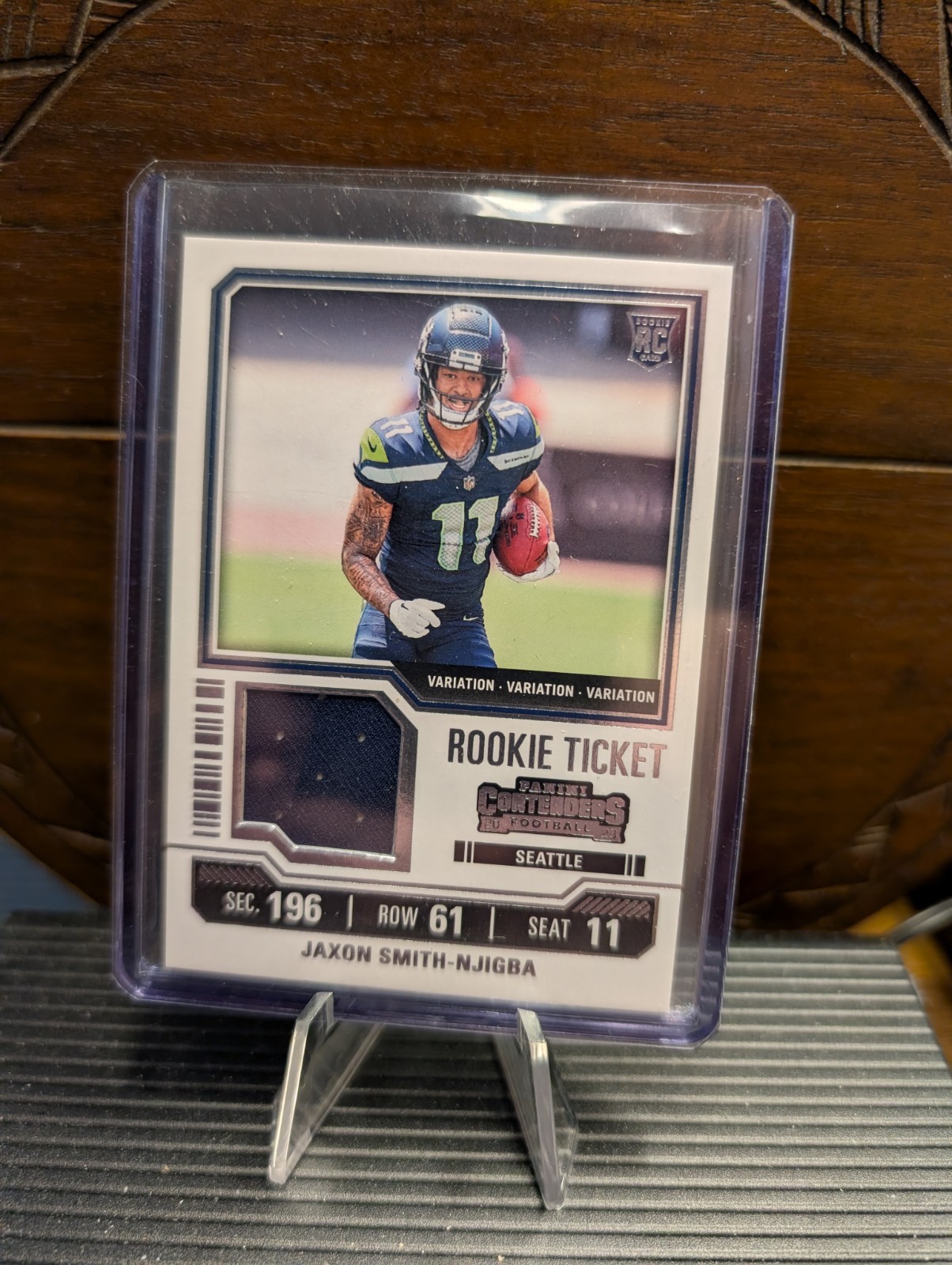 2023 Panini Contenders Rookie Ticket Swatches Jaxon Smith-Njigba TS17V Variation