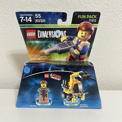 Lego Dimensions The Lego Movie Emmet's Excavator Fun Pack 3 in 1 71212 SEALED