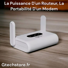 Routeur WiFi 6 4G LTE Portable Avec Un Débit De 300 Mbps, Compatible Cartes SIM