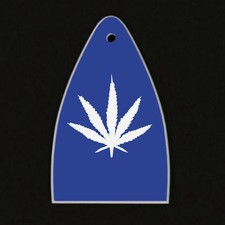 GUITAR TRUSS ROD COVER Engraved Etch Paul Reed Smith PRS USA POT LEAF 420 BLUE