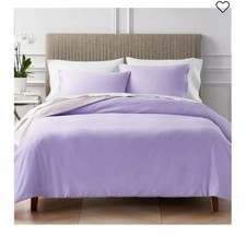 Aqua Reversible Egyptian Cotton DuvetCover Set, Full Queen - Exclusive