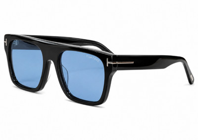 Tom Ford Cyrus-02 Sunglasses TF1337 Black/Blue 53-20-145mm With Case New