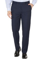 Lauren Ralph Lauren Mens Dress Pants 42W x 30L Navy Classic Fit Wool Plaid NWT