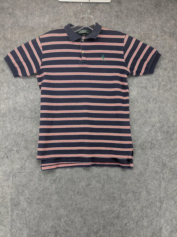 Polo Ralph Lauren Polo Shirt Boys 18 Striped Short Sleeve Classic Rugby Tenni - Image 2 of 4