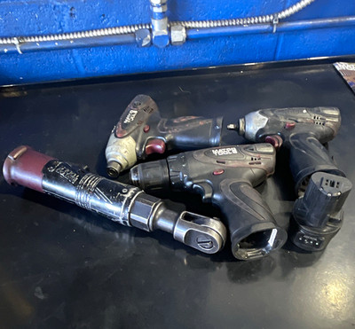 MAC Tools 12V Cordless Drill/Driver & Impact Driver 4-Tool Set w/ Ratchet