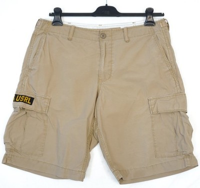 Denim Supply Ralph Lauren Cargo Shorts Khaki Beige Größe W34