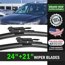 Windshield Bracketless Front Wiper Blades 24"&21" For Buick Enclave 2012-2017