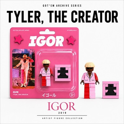Handcrafted Tyler, The Creator Mini Figure | Igor Collectible Mini Brick Figure