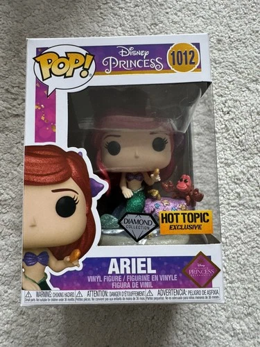 Funko Pop! Vinyl: Disney - Ariel (Diamond Glitter) - Hot Topic #1012 W/ Protecto