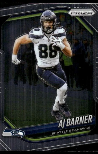 AJ Barner 2025 Panini Prizm #297 Seahawks NFL READ FREE SHIPPING AutographDen