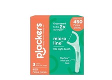 Plackers Micro Line Dental Floss Picks Mint, 450 Count