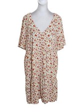 Old Navy White Floral Mini Dress Size Large