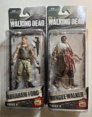 McFarlane Toys the Walking Dead Series 6 Abraham Ford & Bungee Walker New Sealed