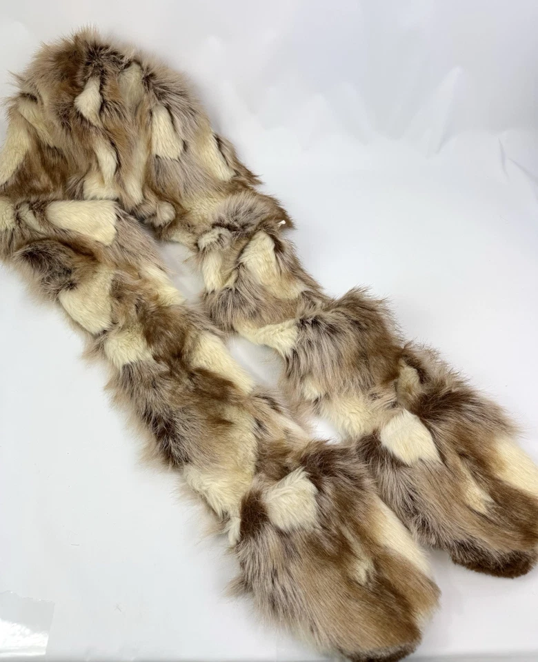 SpiritHoods JACK RABBIT Faux Fur Spirit Hood Hat/Mittens Combo 2012-13 Gold RARE - Image 4 of 4