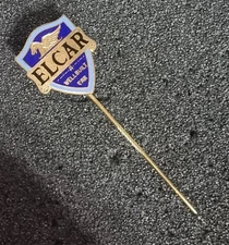 Elcar Enamelled Brooch Retro - Dimensions 16X18Mm