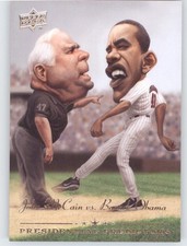 2008 Upper Deck #PP-12 Barack Obama / John McCain Presidential Predictors