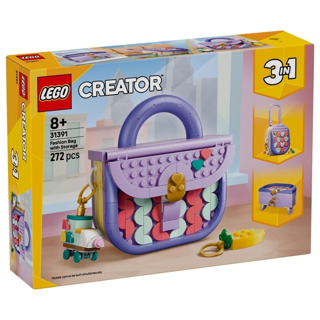 LEGO Creator 3 in 1 Fashion Bag With Storage Construction Set 31391 - Image 10