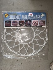 VTG Large 14โ Round The Original Butterfly Wreath Maker Made in USA NOS NIP