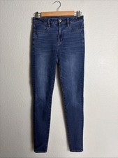 American Eagle Stretch Women  s Size 4 Dark Wash Super Hi Rise Jegging 28x30