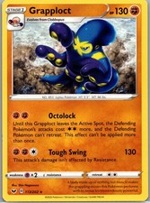 Pokemon Grapploct SWSH01: Sword  Shield Base Set 113/202 Near Mint