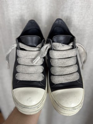 Rick Owens Mainline Jumbo Lace Low Sneaker - Leder - Größe 40 UNISEX