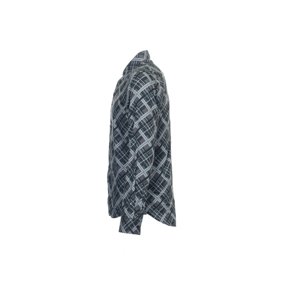 Camisa Sons of Intrigue negra a cuadros manga larga abotonada - M - 100 % algodón Foto 2 de 4