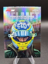 2025 Topps Chrome Formula 1 F1 Fernando Alonso Helmet Collection Refractor #HC-6
