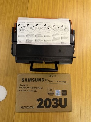 Samsung 203U MLT-D203U Genuine Original Black Toner Cartridge 20k Pages Opened