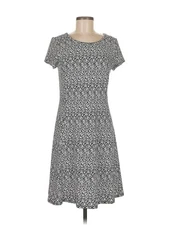 AB Studio Women Gray Casual Dress M