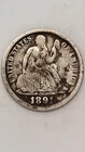 1891 United States, Liberty Seated Dime