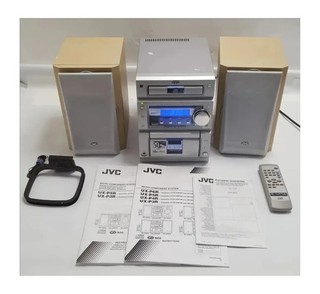 JVC UX P5R Micro HiFi System CD Tape Tuner Speakers Remote