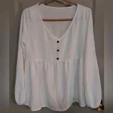 SHEIN Women's Textured Blouse - Size Small (4)