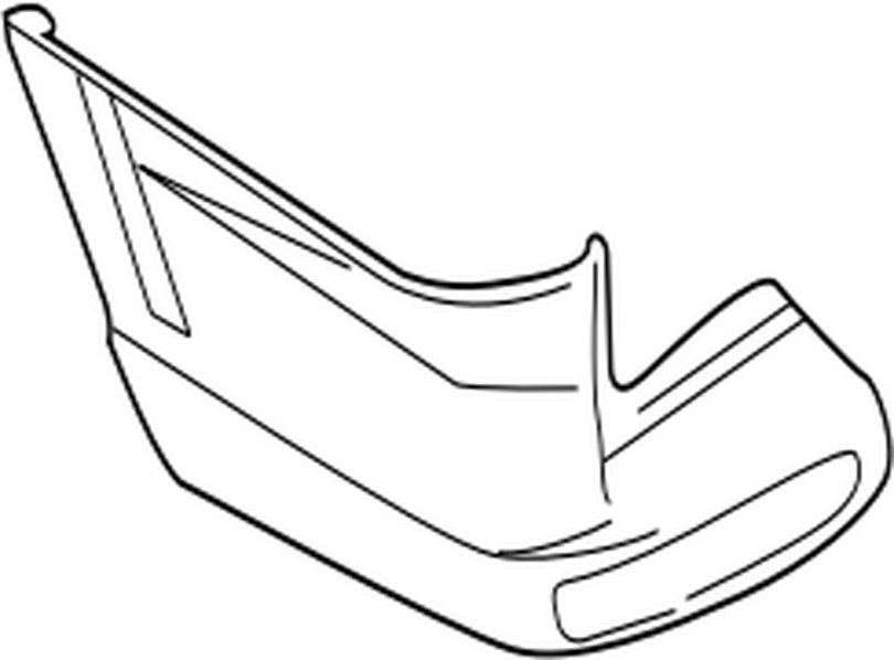 MR508177 Mitsubishi Bumper kit, rr corner, lh MR508177, New  