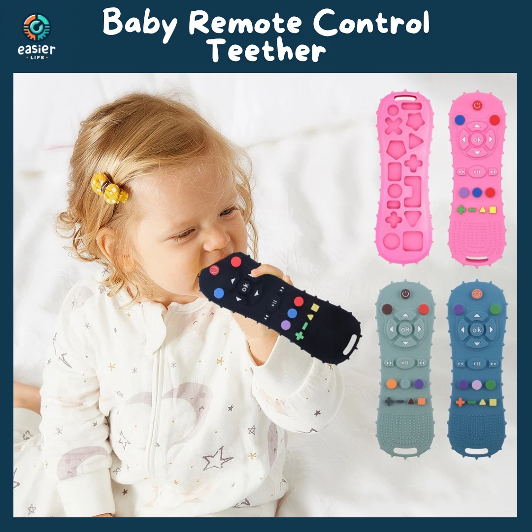 Silicone Teething Toys for Babies Remote Control Shaped Teethers Safe for Baby
Opens in a new window