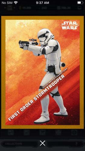 Topps Star Wars Digital Card Trader Gold Rise Illustrated 1 Stormtrooper Insert - Picture 1 of 1
