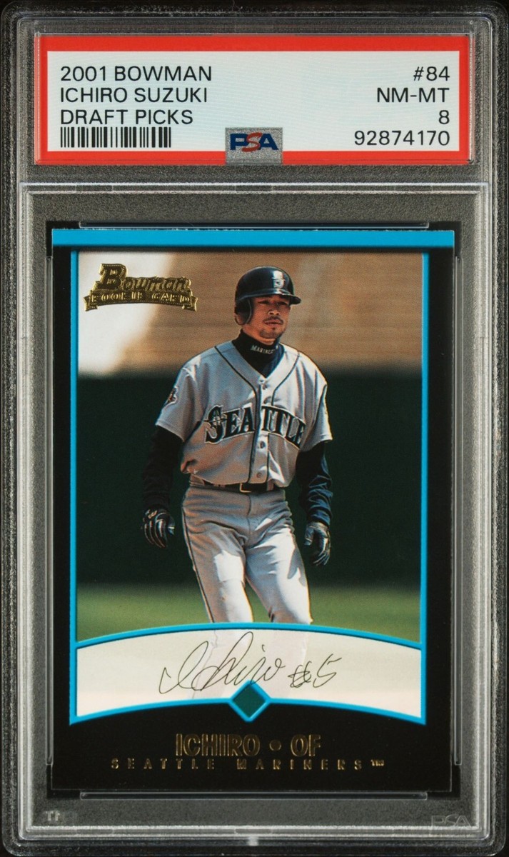 2001 BOWMAN DRAFT ICHIRO PSA 10 RC イチロー 2001 Bowman Draft Picks Ichiro Suzuki RC PSA 8 Seattle