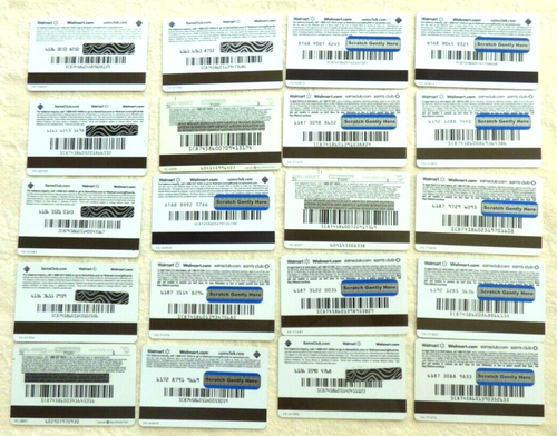 Sam's Club Gift Card - LOT of 20 Different - Collection - Collectible ...