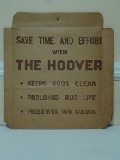 Aspirateurs Hoover vintage carton présentoir publicitaire dessus carton
