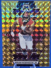 2023 Panini Mosaic Brian Robinson Jr Reactive Yellow Mosaic Prizm #244