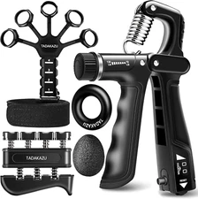 Grip Strength Trainer Kits (5 Pack), Forearm Strengthener Adjustable Resistance