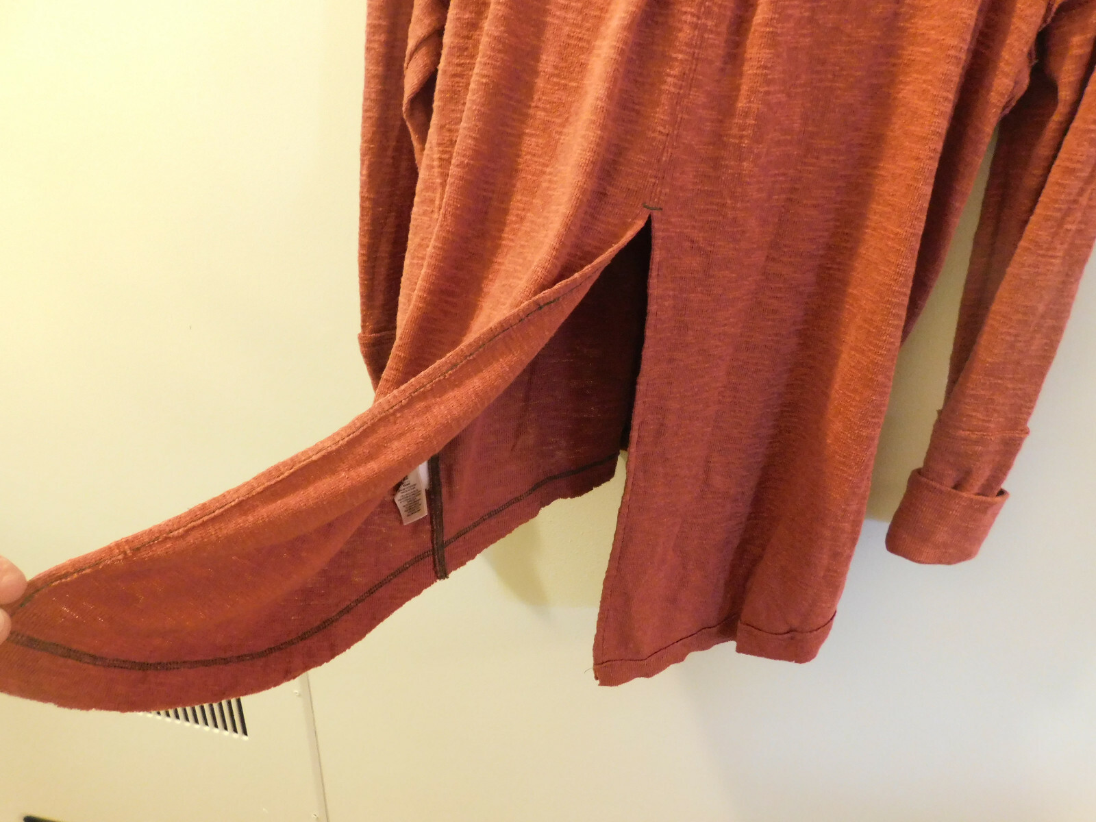 We the Free Rust Orange Split Back Turtleneck Swe… - image 6