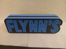 Retro Tron Flynn's logo light box sign for vintage tron collection display Blue
